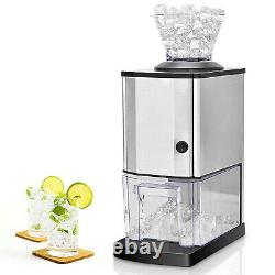 Countertop Electric Stainless Steel Ice Crusher Crushed Ice Maker Shaver Machine