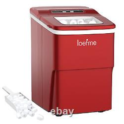 Countertop Ice Cube Maker Machine 2L Electric Fast Automatic Ice Cube Maker Red