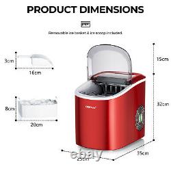 Countertop Ice Cube Maker Machine 2.2 L Portable Electric Ice Making Machine