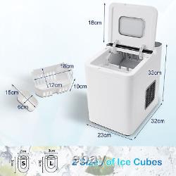 Countertop Ice Maker Bullet Ice Cube Making Machine Electric Office Ice Maker