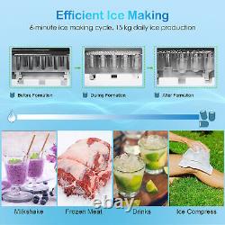 Countertop Ice Maker Bullet Ice Cube Making Machine Electric Office Ice Maker