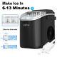 Countertop Ice Maker Electric Ice Cube Making Machine With Self-cleaning Function