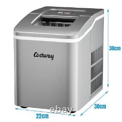 Countertop Ice Maker Machine 12kg/24 hrs Electric Ice Cubes Maker Self-cleaning