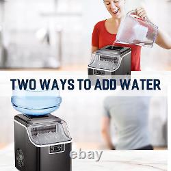 Countertop Ice Maker Machine 24 Ice Cubes in 12 Mins 44Lbs in 24Hrs Crushed