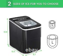 Countertop Ice Maker Machine, Portable Ice Makers Countertop, Make 26 Lbs Ice in