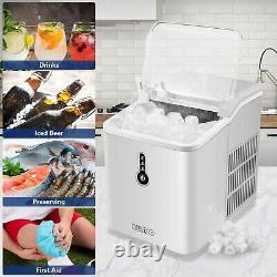 Countertop Ice Maker Machine with 1.5L Tank, 12kg in 24h, 9 Thick Bullet-S