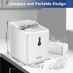 Countertop Ice Maker Machine with 1.5L Tank, 12kg in 24h, 9 Thick Bullet-S