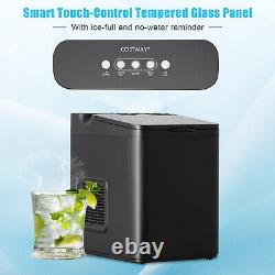 Countertop Ice Maker Portable Ice Cube Making Machine 15KG/24H Home Office Bar