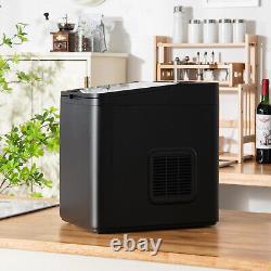 Countertop Ice Maker Portable Ice Cube Making Machine 15KG/24H Home Office Bar