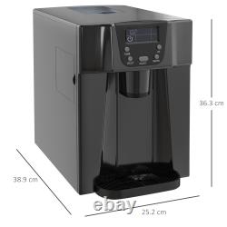 Countertop Ice Maker Portable Ice Cube Making Machine & Water Dispenser Home