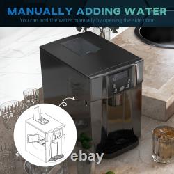 Countertop Ice Maker Portable Ice Cube Making Machine & Water Dispenser Home