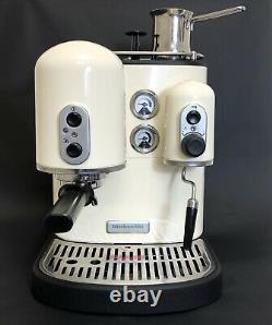 Cream KitchenAid Counter Top Artisan Coffee Machine & Accessories VGC
