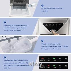 D2C8F1 Ice Maker Machine for Home Countertop Self Cleaning Ice Machine USED