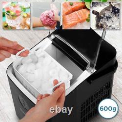 Duronic Countertop Ice Maker Machine ICM12 BK, 8 Cubes in 6 Minutes, Up To 12kg