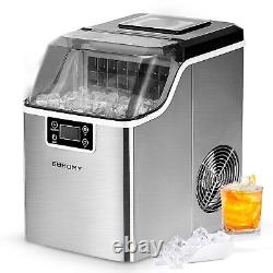 EUHOMY Ice Maker Machine Compact Countertop Cube 24 Cubes