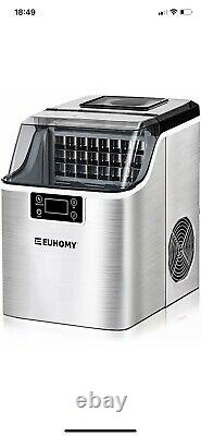 EUHOMY Ice Maker Machine Countertop, 22 kg 48.5 lbs in 24 Hours, Electric ice