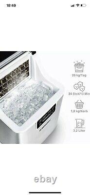 EUHOMY Ice Maker Machine Countertop, 22 kg 48.5 lbs in 24 Hours, Electric ice
