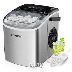 EUHOMY Ice Maker Machine Countertop Ice Cube Cubes Kitchen BAR SILVER HOUSE