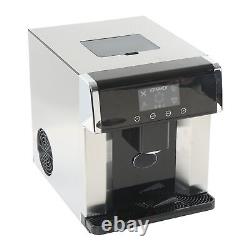 (EU Plug 220V 150W)Home Ice Maker Machine 2 In 1 Ice Maker Water Dispenser UK