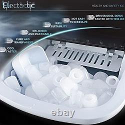 Electactic Ice Maker Countertop Efficient Easy Carry Ice Machine Self-Cleanin