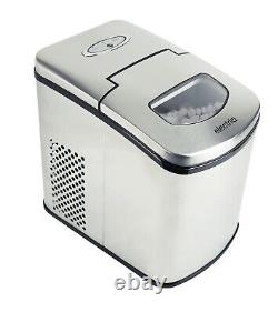 ElectriQ Auto Ice Machine Portable Counter Top Ball Cube Maker Stainless Steel