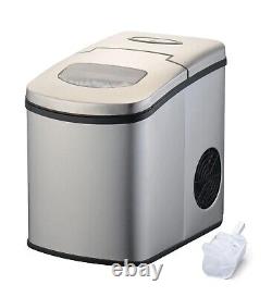 ElectriQ Auto Ice Machine Portable Counter Top Ball Cube Maker Stainless Steel