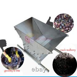 Electric Grape Crusher Wine Brewing Equipment Grape Crushing Machine 2 Rollers