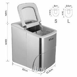 Electric Ice Cube Maker Automatic Machine Fast 12kg Capacity Tabletop ABS Shell
