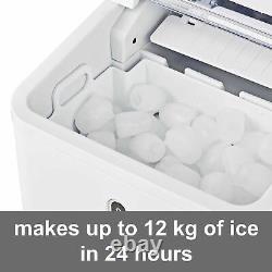 Electric Ice Cube Maker Machine Countertop No Plumbing Required Water Indicator