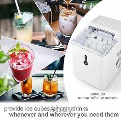 Electric Ice Cube Maker Machine Countertop No Plumbing Required Water Indicator