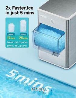 Electric Ice Maker Machine 25kg/24H Nugget Ice Cube Machine with Ice Scoop