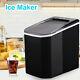 Electric Ice Maker Machine Ice Cube Maker with Scoop Counter Top Stainless Steel