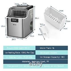 Electric Ice Making Machine Countertop Ice Maker with Self-cleaning Function