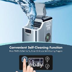 Electric Ice Making Machine Countertop Ice Maker with Self-cleaning Function