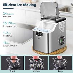 Electric Ice Making Machine Countertop Ice Maker with Self-cleaning Function