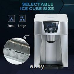 Electric Water Dispenser Ice Maker Machine 12kg 24 Hours Countertop Ice Cubes