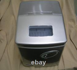 Emerson IM90T Silver Electric Portable Countertop Ice Maker Machine Household
