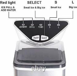 FOOING Ice Maker Machine Compact Portable Countertop Ice Cube Maker UK SELLER