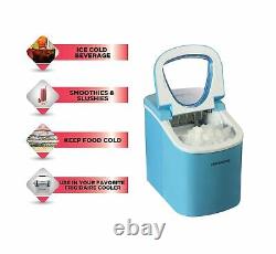 FRIGIDAIRE Portable Compact Maker Counter Top Ice Making Machine 26 Pounds Blue