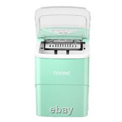 Fooing Ice Maker Machine Countertop Ice Machine, Self-Cleaning Ice Maker Green