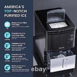 Freezimer Smart Nugget Ice Maker Countertop Machine WiFi Connectivity 40lbs/Day