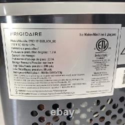 Frigidaire 26 lb. Countertop Ice Maker Machine Black EFIC117-SS TESTED WORKS