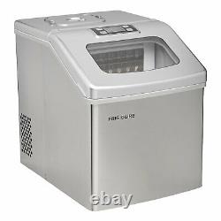 Frigidaire Portable Kitchen Countertop Ice Cube Maker Dispenser Machine, Silver