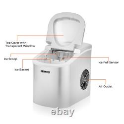 GEEPAS Countertop Ice Cube Maker Machine 2.2L Electric Fast Automatic Portable