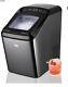 Gevi Household Countertop Nugget Ice Maker Machine Black GIMN-1102