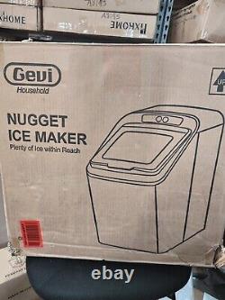 Gevi Household Countertop Nugget Ice Maker Machine Stainless Steel GIMN-1102