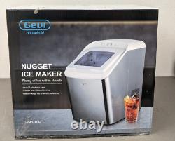 Gevi Household Countertop Nugget Ice Maker Machine Stainless Steel Housing