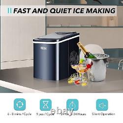 HBN Portable Countertop Ice Maker Machine, 26 lbs ice 9 Cubes