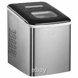 HOMCOM Ice Maker Machine Portable Counter Top Ice Cube Maker for Home