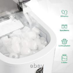 Himimi Ice Maker Machine Countertop, 26 Lbs in 24 Hours, 9 Cubes Ready in 6-8 Mi